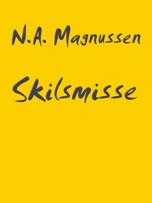 cover image of Skilsmisse